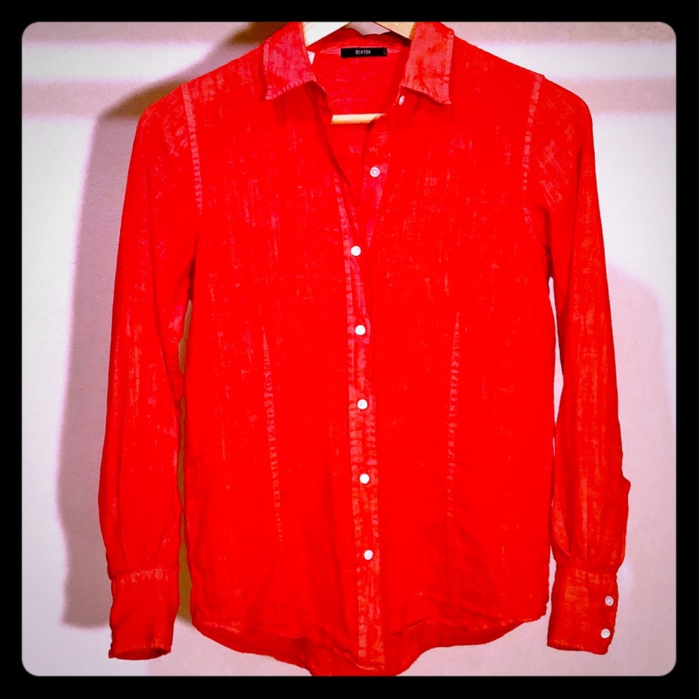 Blood Orange Benson NYC Long Sleeve Button Down
